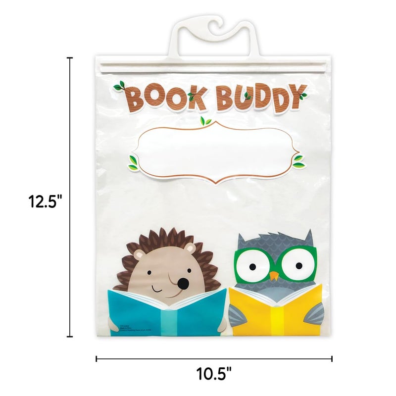 Creative Teaching Press CTP Woodland Friends Book Buddy Bag, Clear 10.5â€ x 12.5â€ Storage Bags (Creative Teaching Press 8537) - Image 3